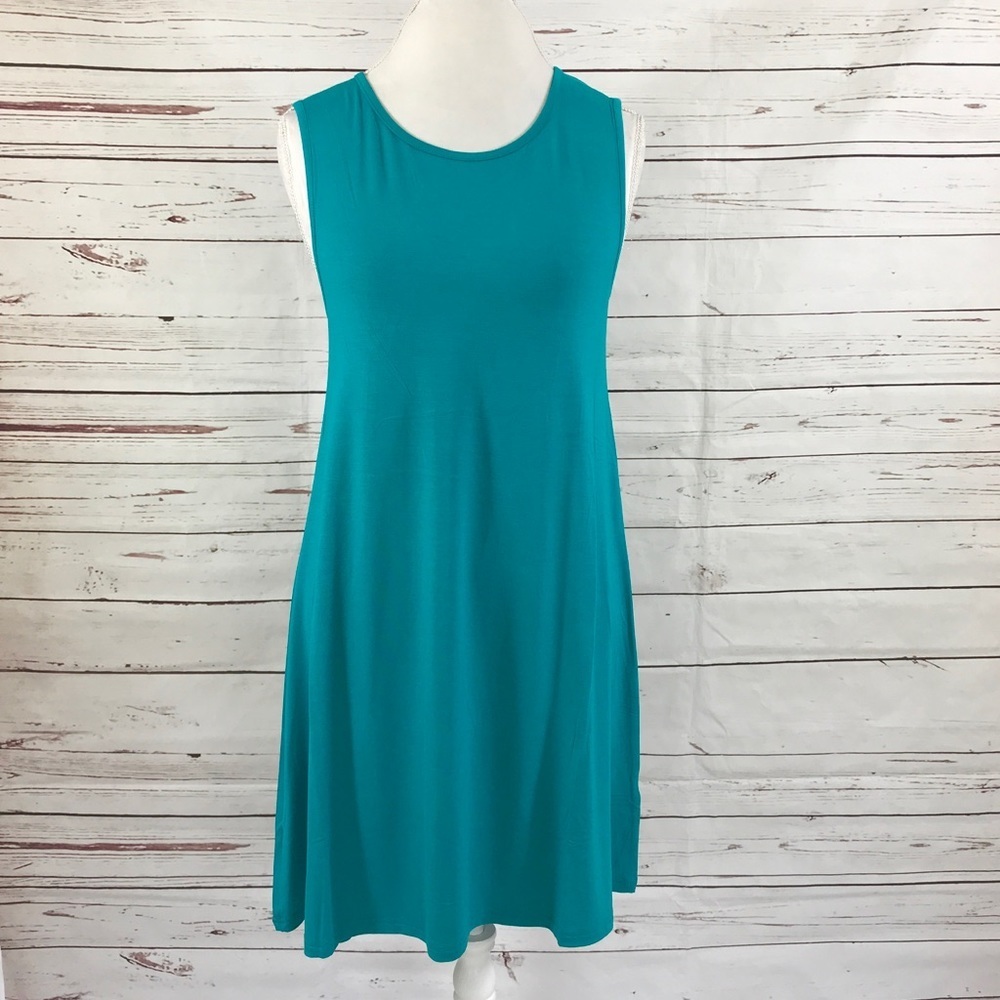 Aryeh Tunic Dress Green Sleeveless Size M